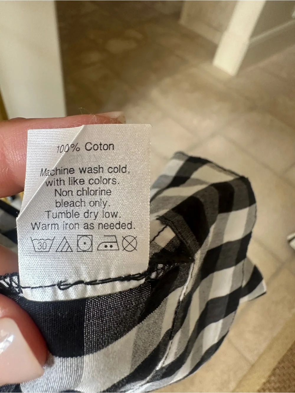 J. Crew Black and White Gingham Midi Shirt Dress - Picture 6 of 10